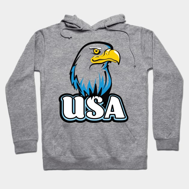 USA Bald Eagle Hoodie by nickemporium1